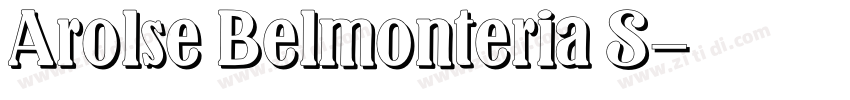 Arolse Belmonteria S字体转换